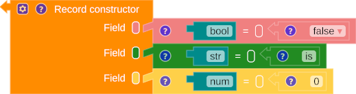Record constructor workspace
