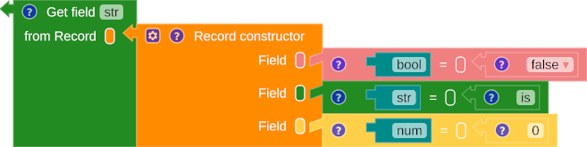 Record projection workspace