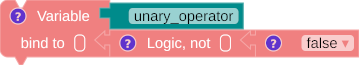 Boolean Operator Not - binding workspace